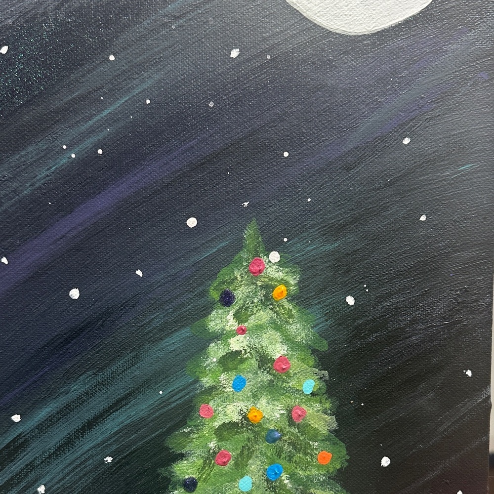 Holiday Night Festive Canvas Art - Picture 2 of 5